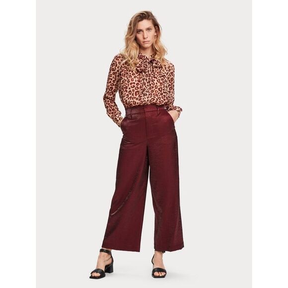 SCOTCH & SODA Shiny Wide Leg Trousers Size S - Picture 1 of 12